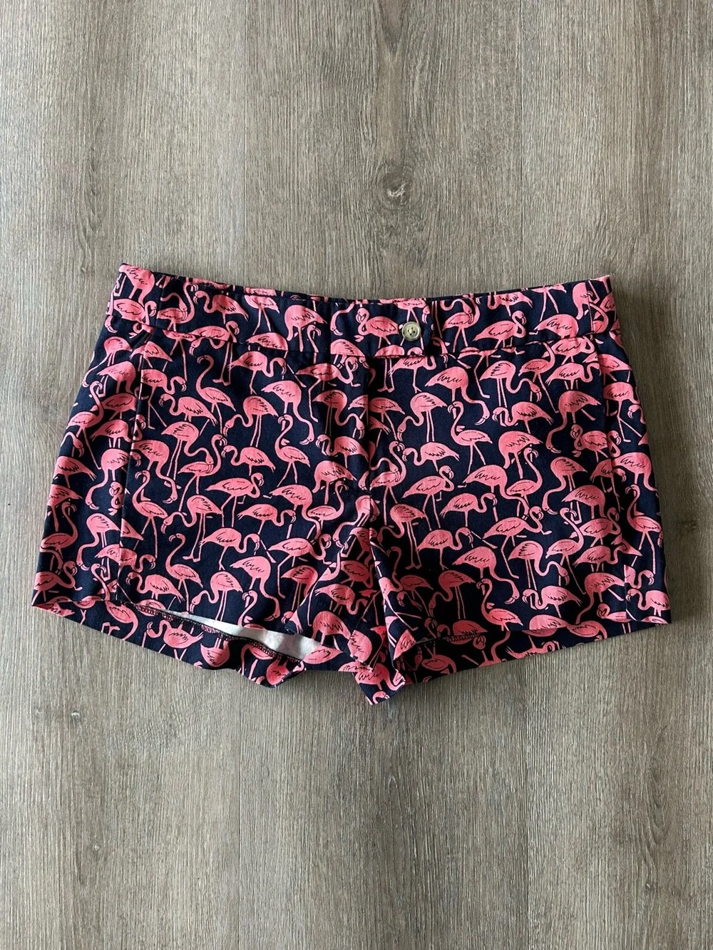 Women's Pink Flamingo Print Shorts - J. Crew
